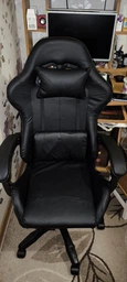 Кресло игровое GAMING CHAIR G-001 цвет черный/черный фото от покупателей 4