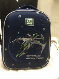 Рюкзак GoPack Education Space Fighter "Звездолет" 34.5х26х12.5 см темно-синий (GO24-165S-4) фото от покупателей 6