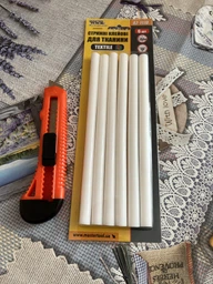 Клейові стрижні Mastertool TEXTILE для тканини 11.2х200 мм 6 шт. Білі (42-1170)