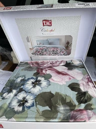 Односпальний комплект TAC Jardine Сатин-Digital 160х220 см наволочки 2 х 50х70 см
