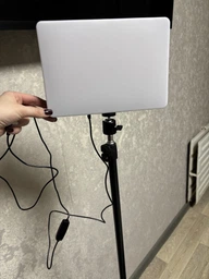Видеосвет Кольцевая лампа Лампа для визажиста LED ламп и штативом 2,1 метра PL-26 от usb фото от покупателей 7