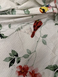 Комплект постельного белья Zastelli Двуспальный 175х210 см JH11995-10 Птицы в саду жатка Разноцветный (2100000285655) фото от покупателей 3