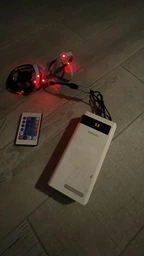 Светлодиодная LED 5050 RGB самоклеющаяся лента 5 метров с пультом Witson LED5BL фото от покупателей 2