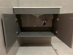 Тумба подвесная RJ Atlas RJFU005-11WH белая 60 см с умывальником Jenor RZJ610 фото от покупателей 4