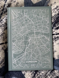 Книга канцелярская Axent Maps London А4 в твердой обложке 96 листов в клетку Бирюзовая (8422-516-A)