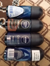 Упаковка антиперспирантов шариковых NIVEA MEN Deep Черный уголь Темное дерево 50 мл х 2 шт (4006067432427) фото от покупателей 2