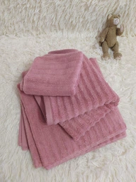 Набір махрових рушників Зеро Твіст 3шт GM Textile 40x70см, 50x90см, 70x140см 550г/м2 (Теракотовий)