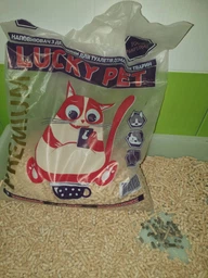 Древесный наполнитель для котов "Luсky Pet" Премиум - 6 (кг) фото от покупателей 3