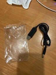 Кабель для роутера від повербанка з перетворювачем на 9V, DC 2.1x5.5mm, USB 5V-->9V адаптер, перехідник + USB світильник фото від покупців 2