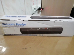 Вакуумний пакувальник для продуктів Vacuum F-packs Pro Вакууматор 90 Ватт Білий з Помаранчевим + 20 пакетів 25х17см фото від покупців 1