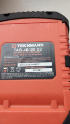 Аккумуляторная батарея для инструмента Tekhmann TAB-60/i20 Li (852745) фото от покупателей 2