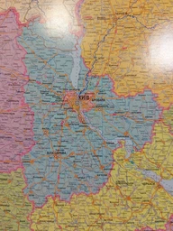 Карта України адміністративно-територіальний устрій 105х75 см М 1:1 250 000 картонна (4820114950178) фото від покупців 4
