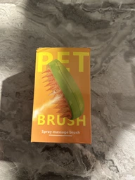 Паровая щетка расческа для вычесывания шерсти котов 3 в 1 Steamy Cat Brush Зеленая фото от покупателей 8