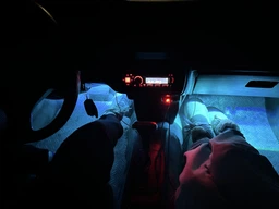 Автомобільна RGB підсвітка Bluetooth в салон автомобіля з мікрофоном для килимків + світломузика управління з телефону фото від покупців 4