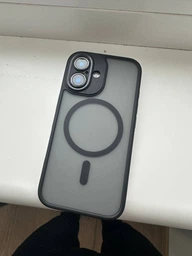 Чохол для iPhone 16 Plus з Magsafe Rock Guard Touch Series матовий із закритою камерою Titanium Black фото від покупців 1