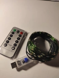Гирлянда нить капля росы 20 метров 200 LED ламп Разноцветная Роса USB с пультом