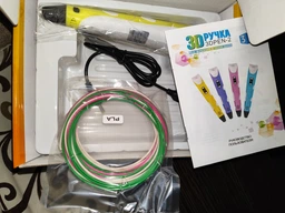 3D-ручка 3DPen-2 с LCD экраном набор с пластиком голубой фото от покупателей 1