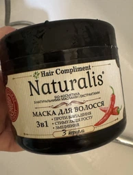 Маска з перцем 3 в 1 Проти випадіння, стимуляція росту та зміцнення Hair Compliment Naturalis 500 мл. фото від покупців 6