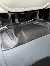 Авточехлы с эко кожы для MITSUBISHI Colt 2004>2012 Pok-ter Desing Leather с серой вставкой фото от покупателей 12