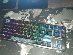Клавиатура проводная HATOR Rockfall 2 Mecha TKL Authentic Edition Aurum Milky Way Silent USB Black (HTK-530) фото от покупателей 1