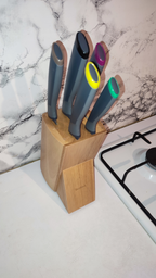 Набор ножей Tefal Fresh Kitchen в деревянной колоде 5 шт (K122S504) фото от покупателей 2