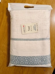 Набор 2 жаккардовые полотенца Lovely Svi для ванной, отелей, SPA, саун 70х140 см + 35 х 75 см Версаче Бежевый
