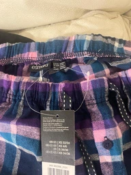 Піжама Бавовна (футболка + штани) Victoria's Secret Flannel Tee-jama Set S Чорна (26710463)