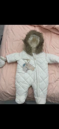 Суцільний комбінезон дитячий зимовий для новонароджених MagBaby Pooh 68 см Пудровий фото від покупців 2