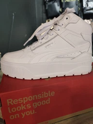 Женские демисезонные ботинки низкие Puma Karmen II Idol Mid 39746302 38 (5UK) 24 см Puma Black-Puma Black-Puma Gold (4067979738835) фото от покупателей 2