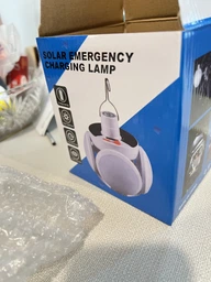 Ліхтар кемпінговий світлодіодний LED лампа трансформер світильник підвісний з гачком портативний акумуляторний із сонячною батареєю та USB зарядкою 2029D фото від покупців 1