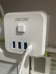 Сетевой фильтр разветвитель тройник 3EU розетки с выключателем + 2USB-C + 2USB-A Lencent PowerCube 4000W/16A Белый фото от покупателей 6