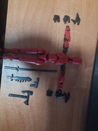 Игровая шарнирная экшн-фигурка TITAN T13 сборная подвижная кукла-робот RED 3D, красный (85945854) фото от покупателей 1