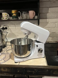 Кухонний комбайн Grunhelm GKM0019W, 150 Вт, чаша 4,5 л, 8 швидкостей, білий