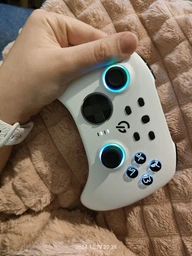 Беспроводной геймпад GamePro GPX13W 2.4G/BT 5.1/USB (Switch/PC/iOS/Android) RGB White фото от покупателей 12