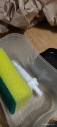Органайзер для мочалок с мыльницей и дозатором нажимная Soap Pump Sponge Caddy фото от покупателей 2