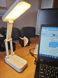 Беспроводная настольная светодиодная лампа c аккумулятором и USB зарядкой настольная лампа на батарейке светильник, ночная лампа автономная лампа настольная лампа на аккумуляторе (10051) фото от покупателей 6