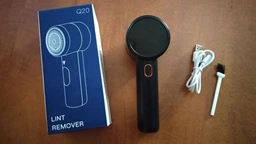 Машинка для удаления катышков от ковтунцов триммер электробритва аккумуляторная беспроводная USB Type-C 6 лезвий с LED дисплеем и контейнером тихая 3 скорости стрижки катышек для одежды тканей трикотажа свитеров пальто ворса Mini Hairball Q20 черная фото от покупателей 8