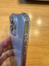 Противоударный чехол для iPhone 15 Pro IPAKY Crystal Series с бортиками Прозрачный фото от покупателей 1