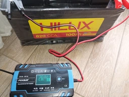Зарядное устройство для автомобильного аккумулятора Foxsur 12V-24V 8A (подходит на свинцово-кислотные и гелиевые АКБ) Синий FBC122408D фото от покупателей 1