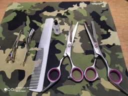Подарочный набор профессиональных парикмахерских ножниц SMITH CHU 6.0 PINK в чехле с расческой, зажимами, салфеткой, маслом, ключом