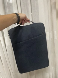 Чехол-сумка с ручкой для Ноутбука Макбука MacBook Air/Pro M1 M2 М3 М4 13.3"/13.6"/14'' с сумочкой для зарядки, мышки и телефона Тёмно-Серый фото от покупателей 2