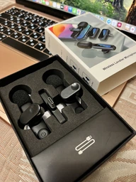Микрофон петличный беспроводной Type-C Lightning 20м iPhone Android 2.4 ГГц TikTok YouTube внешний видео USB-C ноутбук DSP шумоподавления DKWAY FL-22 Pro Dual + переходник в подарок фото от покупателей 3