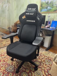Крісло для геймерів Anda Seat Kaiser 4 Size XL Fabric Black (AD12YDDC-XLL-20-B-CF) Чорний 29477 фото від покупців 1