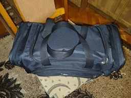 Сумка в дорогу Wallaby 2686 Чорна із сірим 45х25х21см фото від покупців 2
