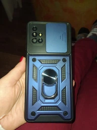 Ударопрочный чехол Camshield Serge Ring для Samsung Galaxy A71 Синий Без бренда фото от покупателей 1