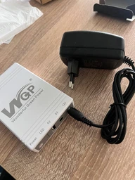 Mini UPS WGP, Powerbank на 10400Mah, виходи USB, DC 9V, 12V. ДБЖ для Роутерів + БЛОК ЖИВЛЕННЯ Білий + Кабель розподілу