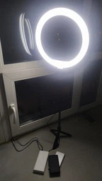 Кільцева селфі лампа з Led підсвічуванням RGB MJ26 26 cm з тримачем від USB фото від покупців 2