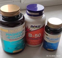 Магний, Мелатонин, Magnesium №60, Melatonin №60, NOVEL, Набор витаминов жевательных, цена за 2 банки фото от покупателей 14