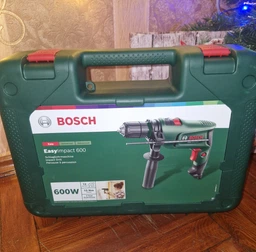 Дрель ударная Bosch EasyImpact 600, быстрозажимной патрон, Electronic Speed Control, чемодан (0603133020) фото от покупателей 5