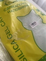 Гігієнічний силікагелевий наповнювач ХВОСТИК для туалету котів, дрібний, 10 л фото від покупців 2